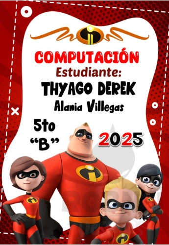Los Increibles Caratula